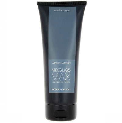 MIXGLISS - LUBRIFICANTE ANALE MAX NATURALE A BASE ACQUA 70 ML - Secretroomsexyshop