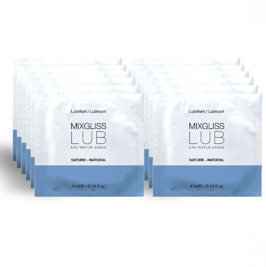 MIXGLISS - NATURAL WATER-BASED LUBRICANT 12 SINGLE DOSE 4 ML - 1