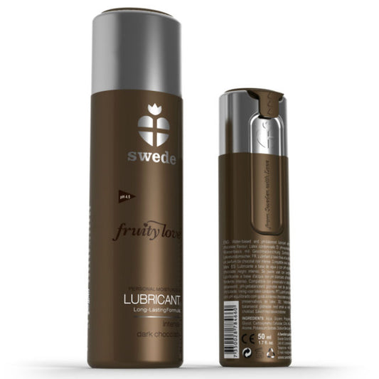 SWEDE - FRUITY LOVE LUBRIFICANTE CIOCCOLATO FONDENTE 100 ML - Secretroomsexyshop