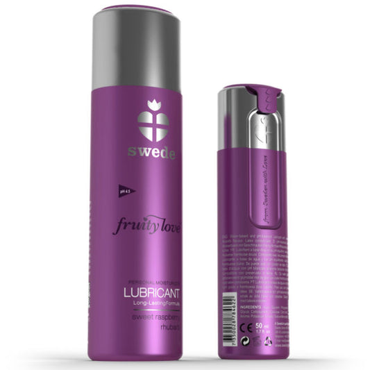 SWEDE - FRUITY LOVE LUBRIFICANTE LAMPONE RABARBARO 100 ML - Secretroomsexyshop
