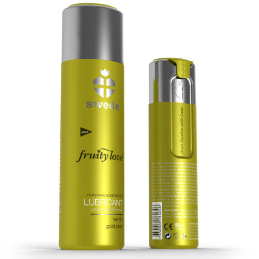 SWEDE - FRUITY LOVE LUBRIFICANTE VANIGLIA GOLD PERA 50 ML - Secretroomsexyshop