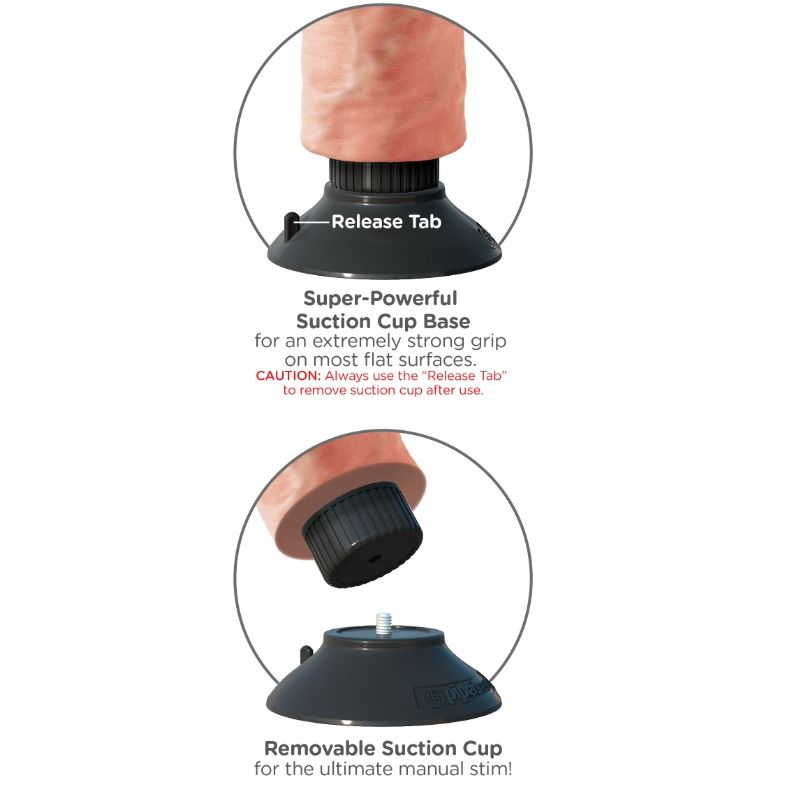 KING COCK - DILDO VIBRATOR 23 CM NATURAL