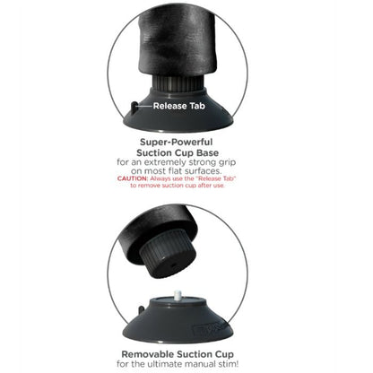 KING COCK - PENIS VIBRANT AVEC COUILLES NOIR 23 CM