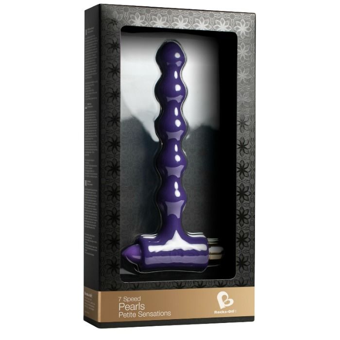 ROCKS-OFF - ANAL PLUG WITH VIBRATION AND RIVERLES PETITE SENSATIONS PEARLS - 2
