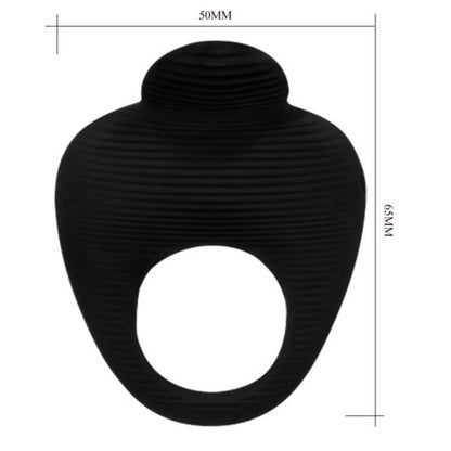 PRETTY LOVE - THIMBLE VIBRATOR RING BLACK - 4