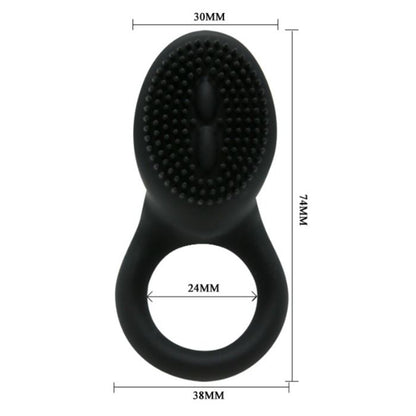 PRETTY LOVE - COBRA VIBRATOR RING BLACK - 5