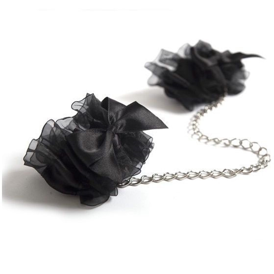 BIJOUX - INDISCRETS FROU FROU ORGANZA HANDCUFFS - 2