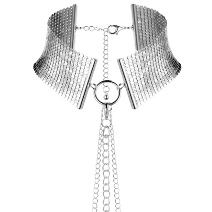 BIJOUX - DÉSIR MÉTALLIQUE SILVER METALLIC NECKLACE - 3