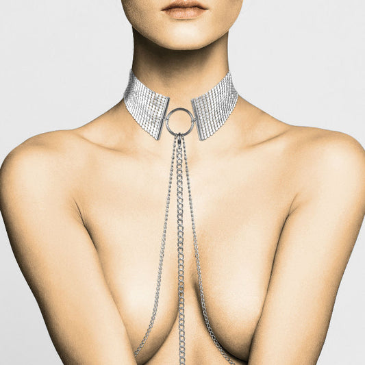 BIJOUX - DÉSIR MÉTALLIQUE SILVER METALLIC NECKLACE - 1
