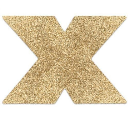 BIJOUX - INDISCRETS FLASH CROSS GOLD NIPPLE COVERS - 3