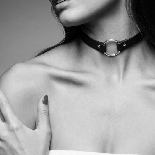 BIJOUX INDISCRETS MAZE - BLACK CHOKER NECKLACE - 1