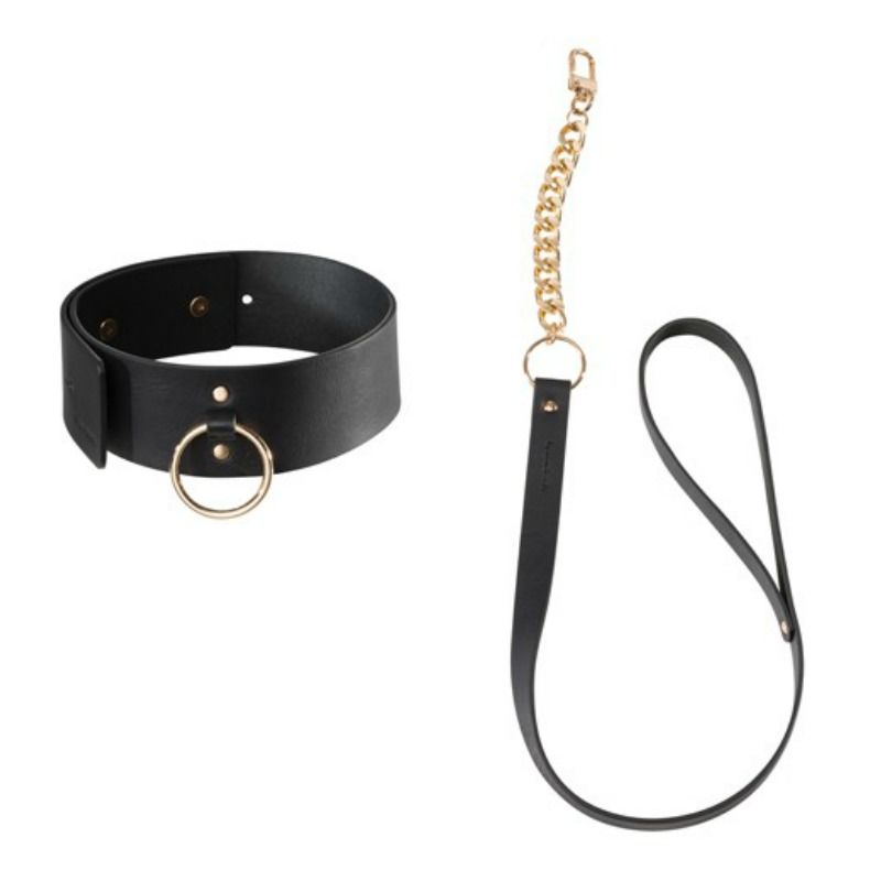 BIJOUX INDISCRETS MAZE - BLACK NECKLACE WITH STRAP - 5