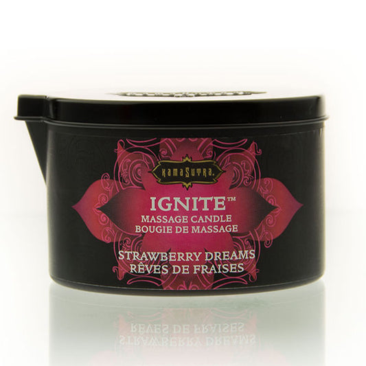 KAMASUTRA - STRAWBERRY DREAMS MASSAGE CANDLE 170 GR - 1