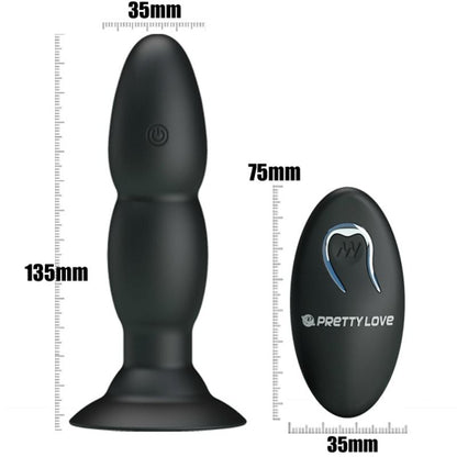 PRETTY LOVE - PLUG VIBRATOR AND ROTATION BY REMOTE CONTROL - 4