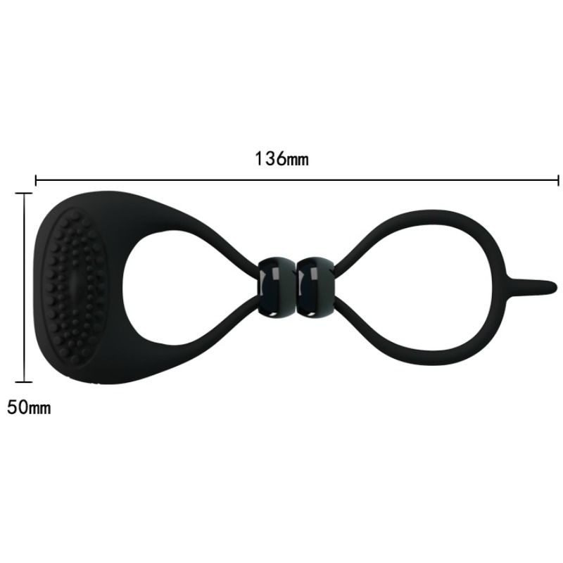 PRETTY LOVE - DOUBLE RING FOR PENIS AND TESTICLES - 6