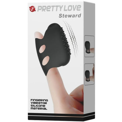 PRETTY LOVE - FLIRTATION STEWARD BLACK VIBRATION THIMBLE - 7