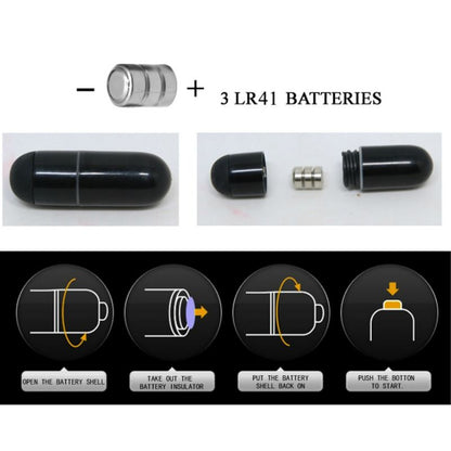 PRETTY LOVE - FLIRTATION STANFORD BLACK VIBRATING THIMBLE