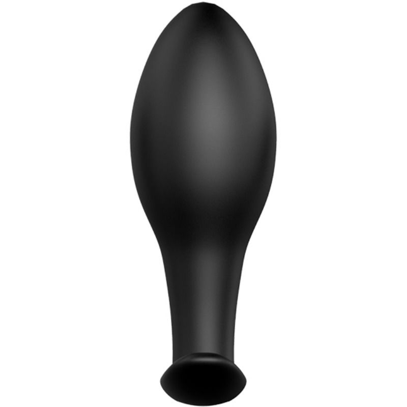 PRETTY LOVE - ANCHOR SILICONE BUTT PLUG 12 VIBRATION MODES BLACK