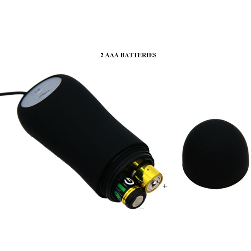 PRETTY LOVE - ANCHOR SILICONE BUTT PLUG 12 VIBRATION MODES BLACK