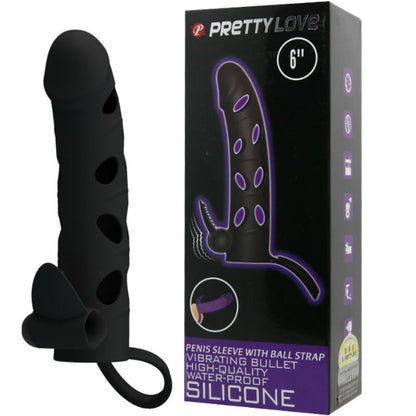PRETTY LOVE - SILICONE COVER WITH VIBRATION 15.2 CM - 3