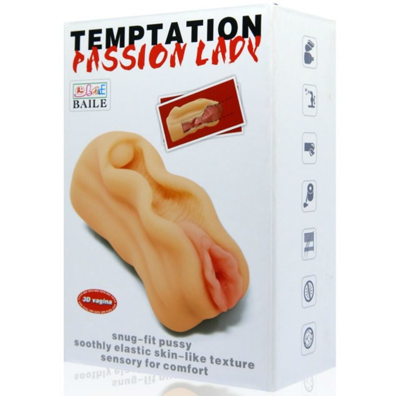 BAILE - MINI MALE MASTURBATOR VAGINA LIPS DESIGN - 4