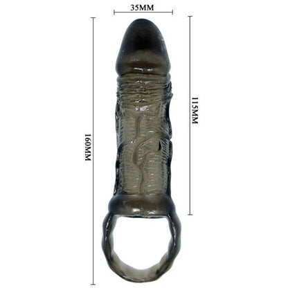 BAILE - PENIS EXTENSION SHEATH WITH STRAP FOR TESTICLES 11.5 CM - 6
