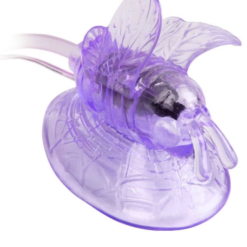 BAILE - LILAC CLITORIS STIMULATION VIBRATING BUTTERFLY - 3
