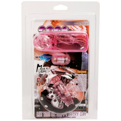 BAILE - HARNESS WITH MULTIVESPEED VIBRATING BUTTERFLY - 8