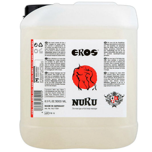 EROS - OLIO DA MASSAGGIO NURU RICCO DI MINERALI 5000 ML - Secretroomsexyshop