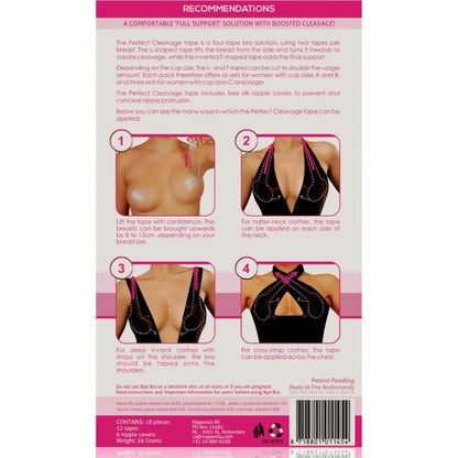 BYE-BRA - ENHANCEMENT TAPE + FREE NIPPLE COVERS CUP A-F - 2