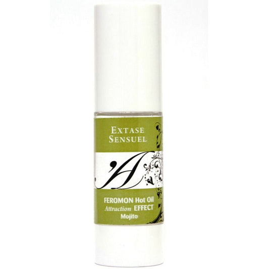 EXTASE SENSUAL - OLIO DA MASSAGGIO EFFETTO CALORE AI FEROMONI DEL MOJITO 30 ML - Secretroomsexyshop