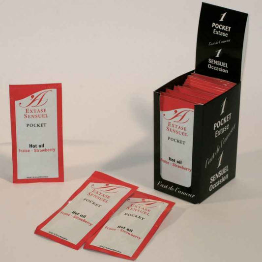EXTASE SENSUAL - OLIO STIMOLANTE ALLA FRAGOLA 10 ML - Secretroomsexyshop
