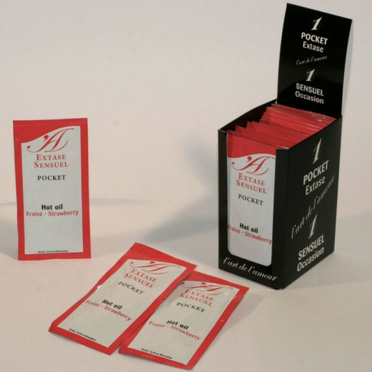 EXTASE SENSUAL - STRAWBERRY STIMULATING OIL 10 ML - 1