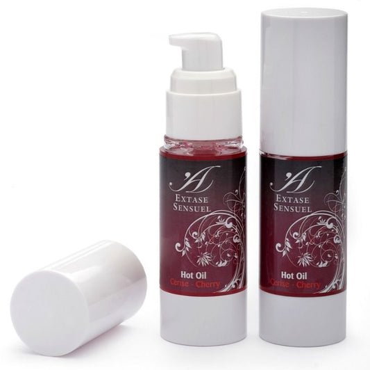 EXTASE SENSUAL - OLIO CALORE STIMOLANTE ALLA CILIEGIA 30 ML - Secretroomsexyshop