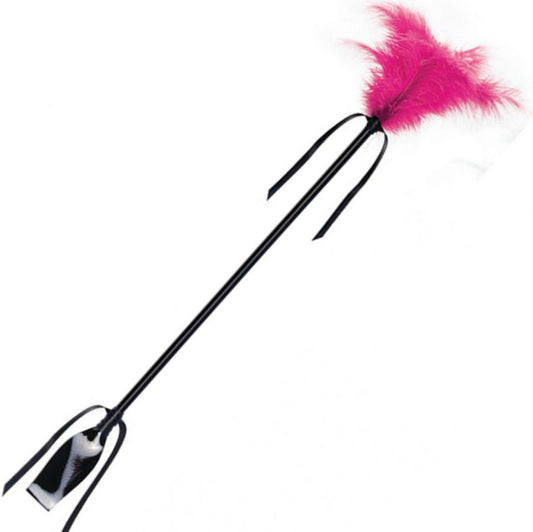 SECRETPLAY - BLACK AND FUCHSIA WHIP & FEATHER - 1