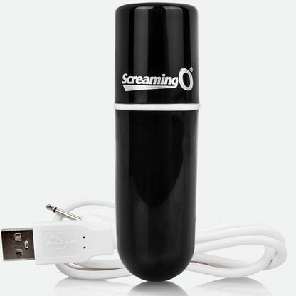 SCREAMING O - RECHARGEABLE VIBRATING BULLET VOOOM BLACK - 3