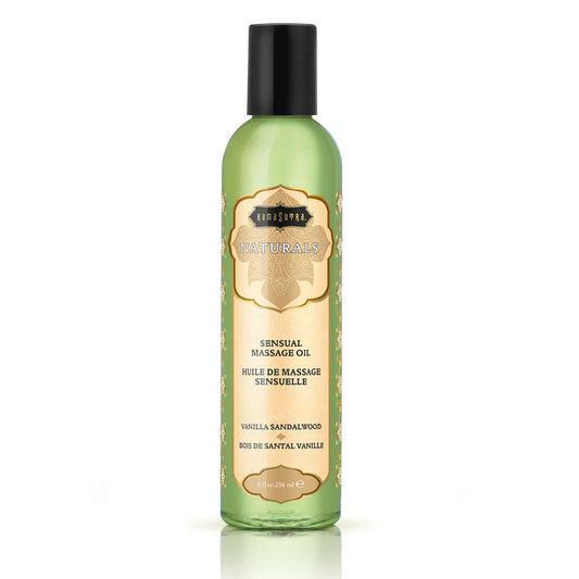 KAMASUTRA - OLIO DA MASSAGGIO ALLA VANIGLIA CON LEGNO DI SANDALO 236ML - Secretroomsexyshop