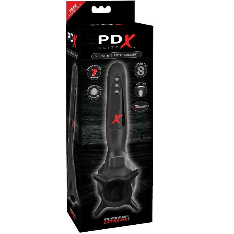 PDX ELITE - VIBRATING STIMULATOR WITH ROTO-SUCKER SUCTION