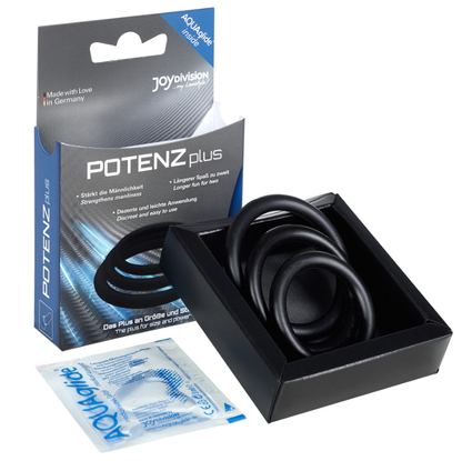 JOYDIVISION POTENZDUO - PLUS 3 BLACK RINGS SET - S, M, L - 2