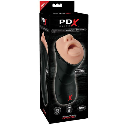 PDX ELITE - DEEP THROAT VIBRATING STROKER - 5
