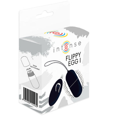 INTENSE - FLIPPY I UOVO VIBRANTE CON TELECOMANDO NERO - Secretroomsexyshop
