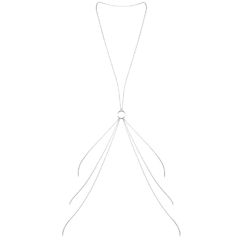 BIJOUX - MAGNIFIQUE METAL CHAINS FOR THE BODY 8 SILVER - 1