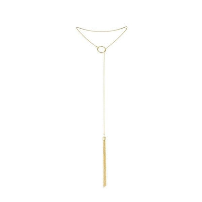 BIJOUX - MAGNIFIQUE METAL NECKLACE WITH GOLDEN FRINGES - 1