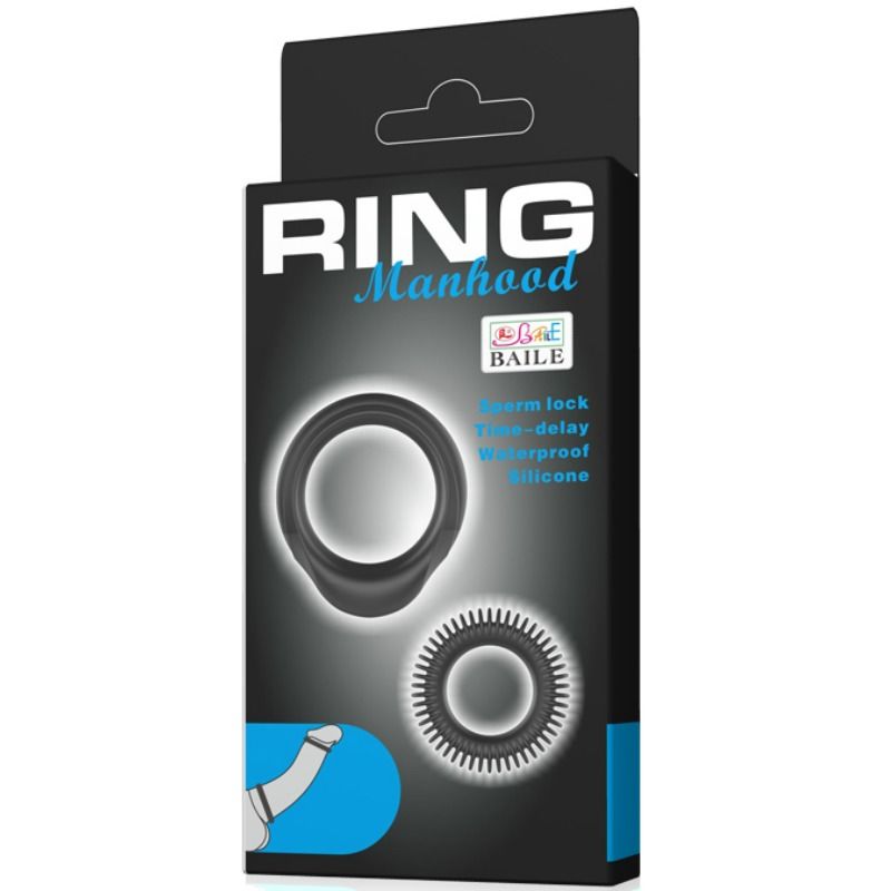 BAILE - KIT 2 SILICONE RINGS RING MANHOOD - 6