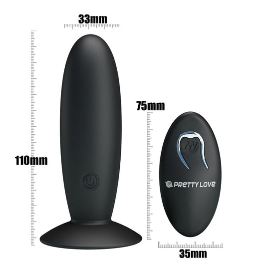 PRETTY LOVE - RECHARGEABLE ANAL PLUG WITH VIBRATION AND CONTROL - 1