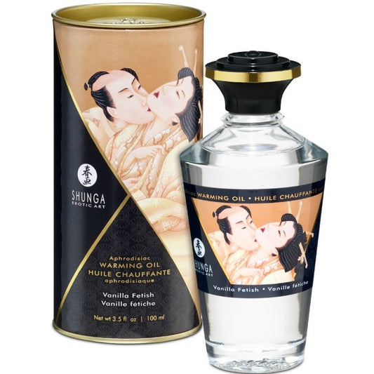 SHUNGA - FETISH VANILLA FLAVOR HEAT EFFECT MASSAGE OIL 100 ML - 1