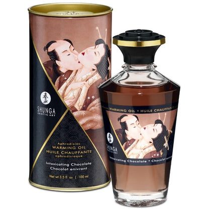 SHUNGA - MASSAGE OIL WITH HEAT EFFECT INTENSE CHOCOLATE FLAVOR 100 ML - 1