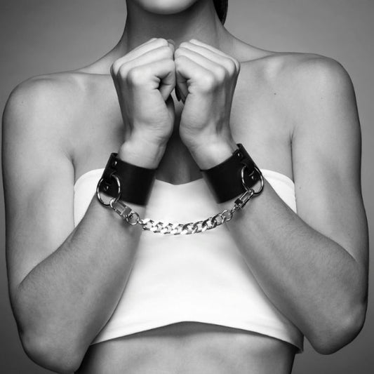 BIJOUX INDISCRETS MAZE - WIDE CUFFS BLACK - 1