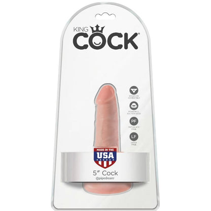 KING COCK - DILDO WITH BALLS 14 CM FLESH - 3