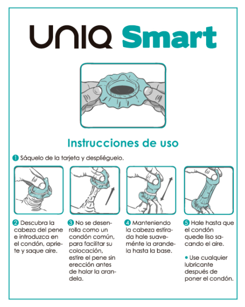 UNIQ - SMART LATEX FREE PRE-ERECTION CONDOMS 3 UNITS - 1